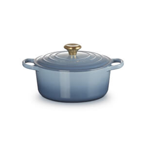 Le Creuset Signature Chambray Cast Iron Round Casserole 24cm